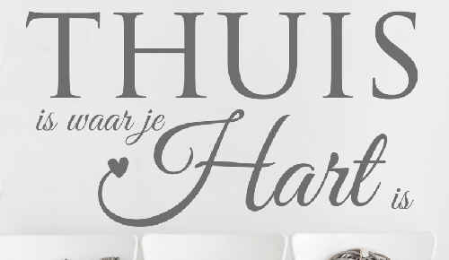 Nederlandse muurstickers tekst 