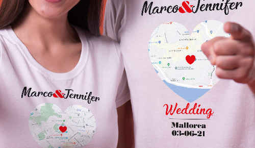 Camisetas para parejas iguales y exclusivas - TenVinilo