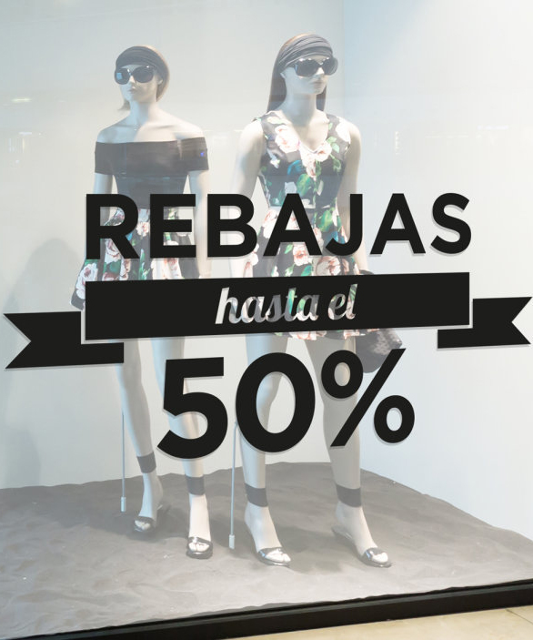 Colección Vinilos Rebajas para Escaparate