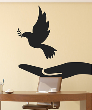 Collection stickers paix
