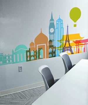 Collecton stickers tourisme