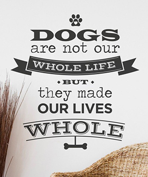 Wandtattoos für Hunde