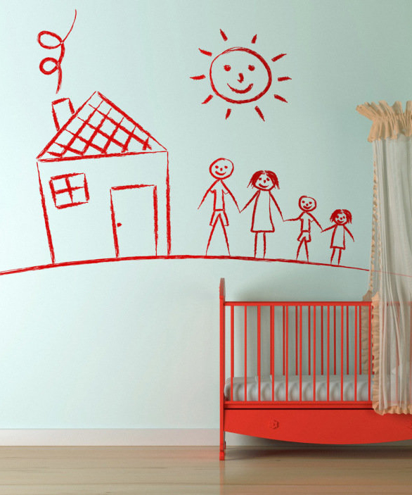 Vinilos decorativos día familia