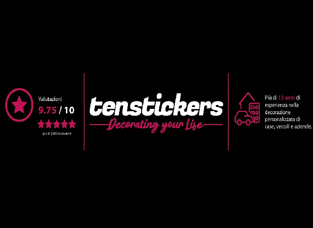 Tenstickers decora la tua vita. Valutazione 4.9/5 (oltre 2500 recensioni).