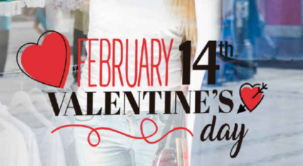 Adesivi di San Valentino per Vetrine