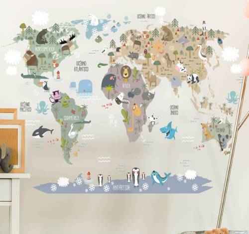 Vinilos mapamundi