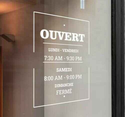 Autocollants Vitrine - Tenstickers