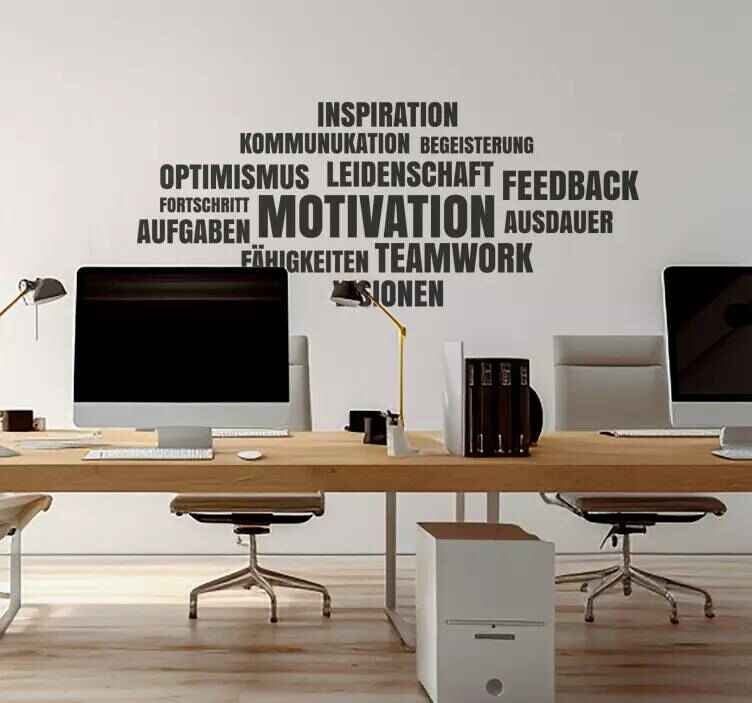 Wandtattoo Arbeitszimmer