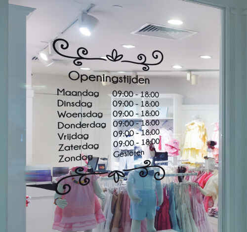 Etalage Stickers - Tenstickers