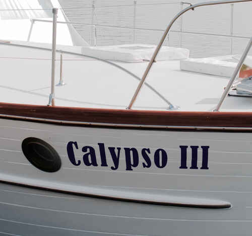 Dekorative Bootsaufkleber