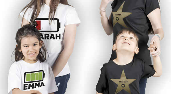 T-shirts Mutter und Tochter