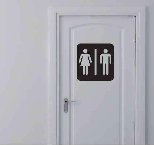 Adesivi per Wc Ufficio - Tenstickers