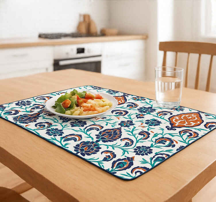 Originele placemat kleurrijke geometrische bloemenmandala's - TenStickers