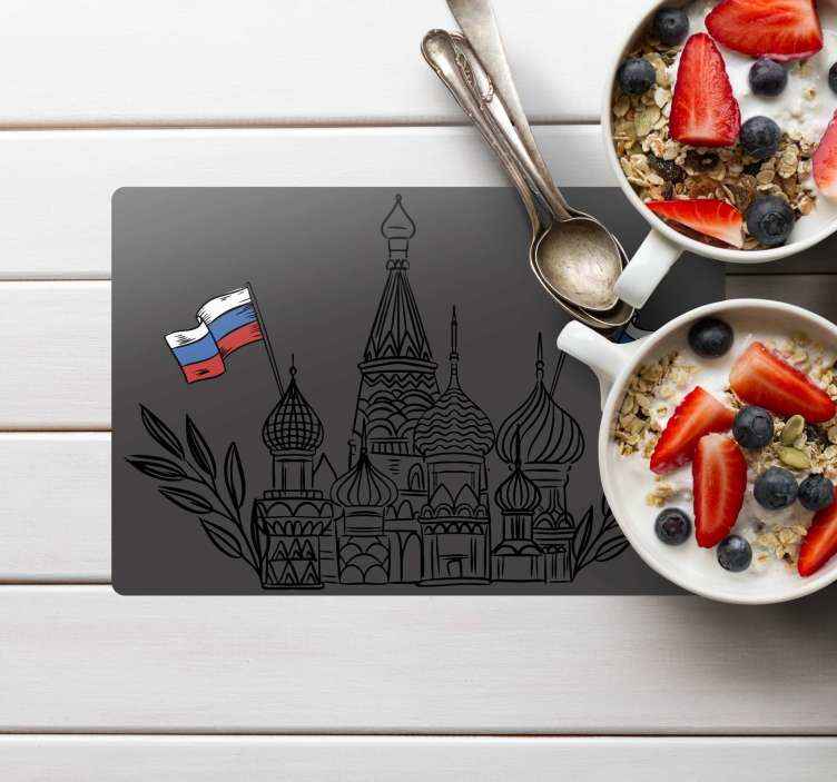 Podmetač izvornik ruske arhitektonske siluete - TenStickers