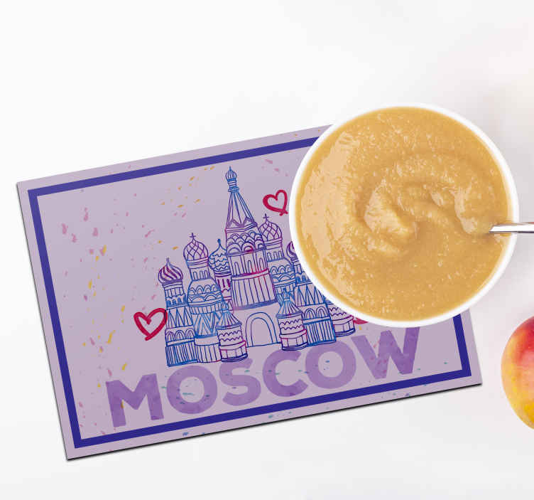 Individuais de mesa originais ilustração de marco de moscovo - TenStickers