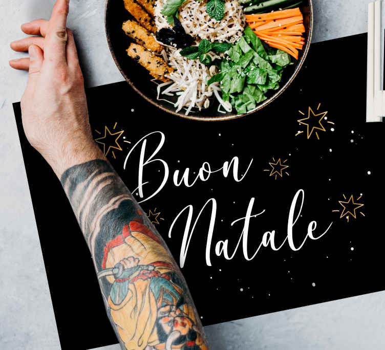 Tovaglietta americana per ristorante Testo vacanza italiana