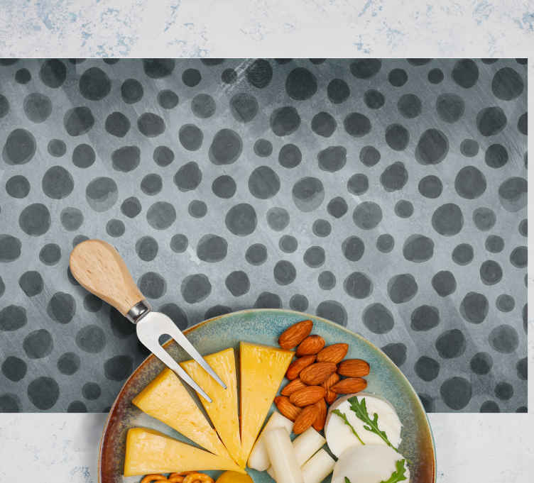 Grey Tones Circles original placemats TenStickers