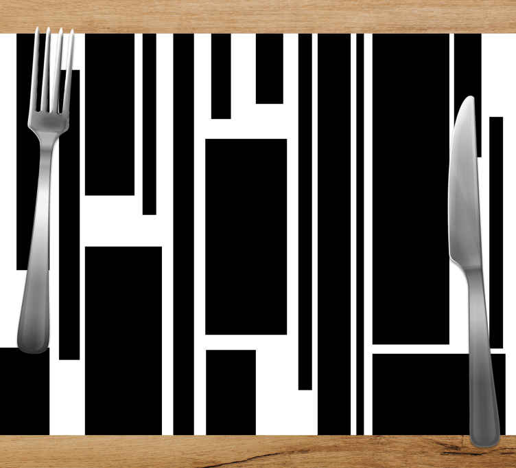 Modern placemats with geometric design - TenStickers