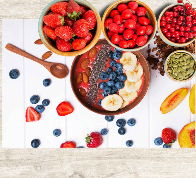Original placemats bowl of fruit - TenStickers