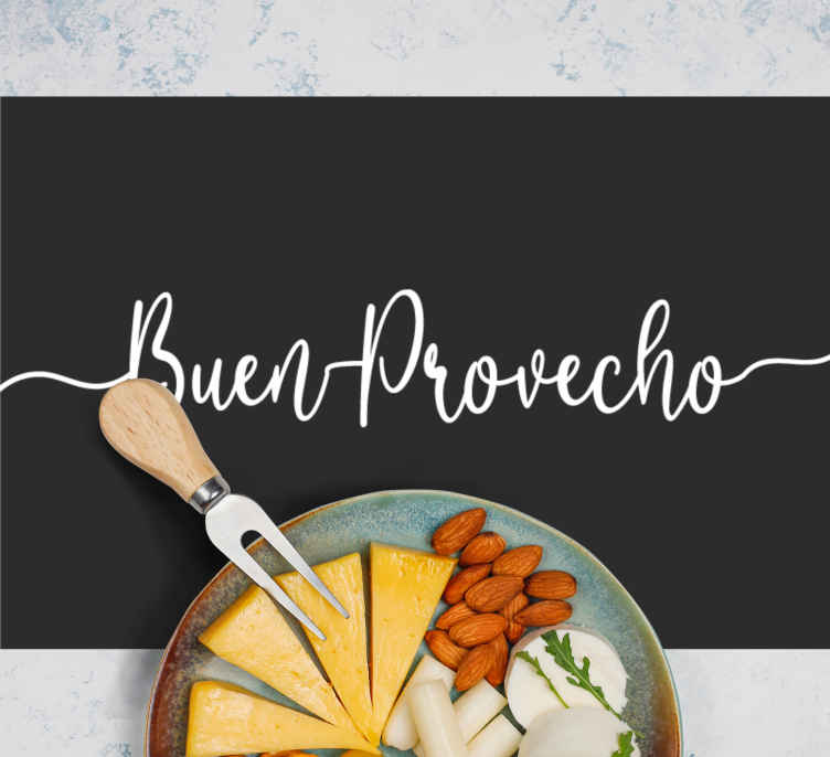 Tovaglietta personalizzata con testo Buon appetito