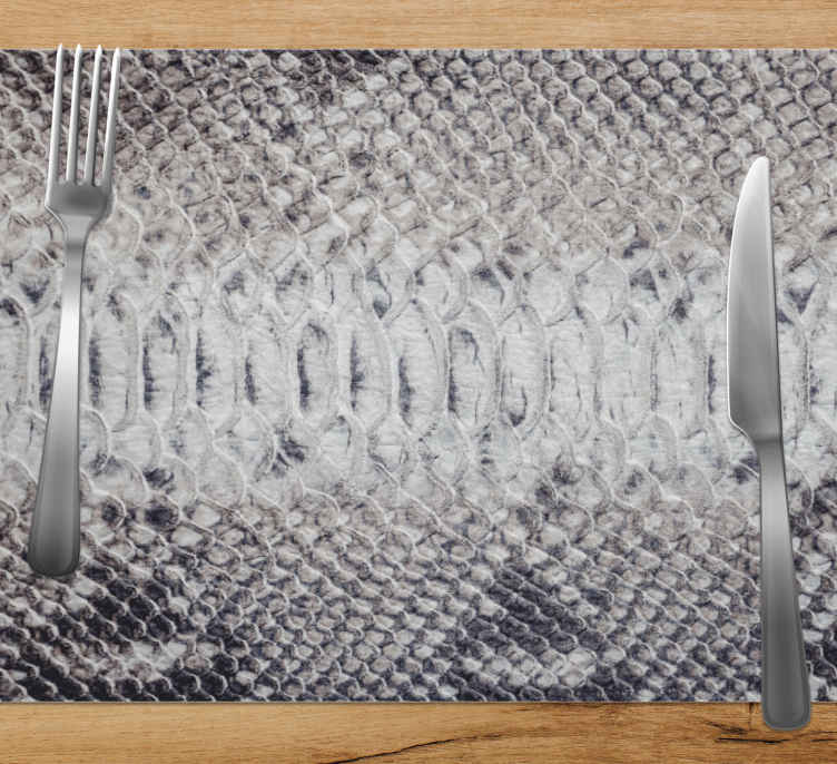 Dry scales textured vinyl placemats TenStickers