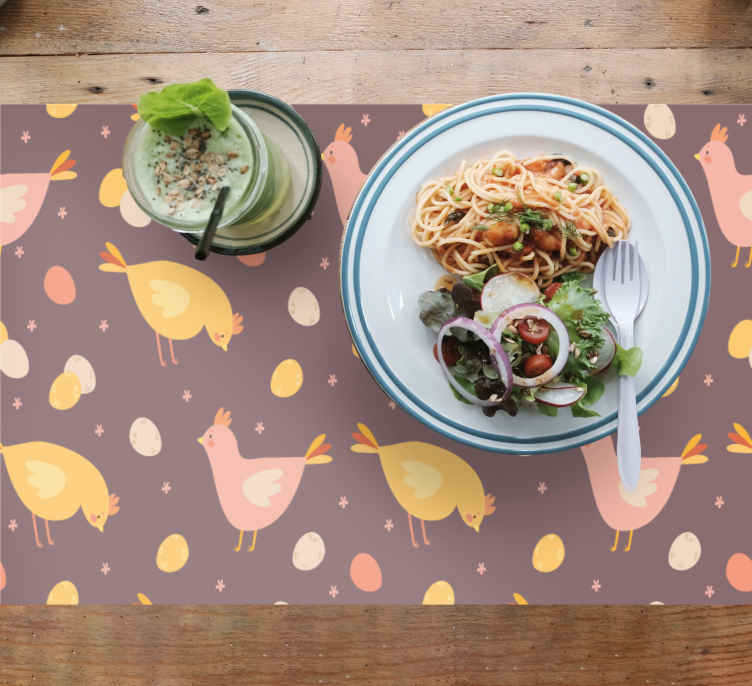 Children placemat with delightful bird design - TenStickers