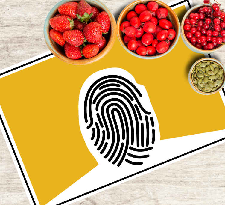 Podmetač izvornik s stiliziranim otiskom prsta - TenStickers