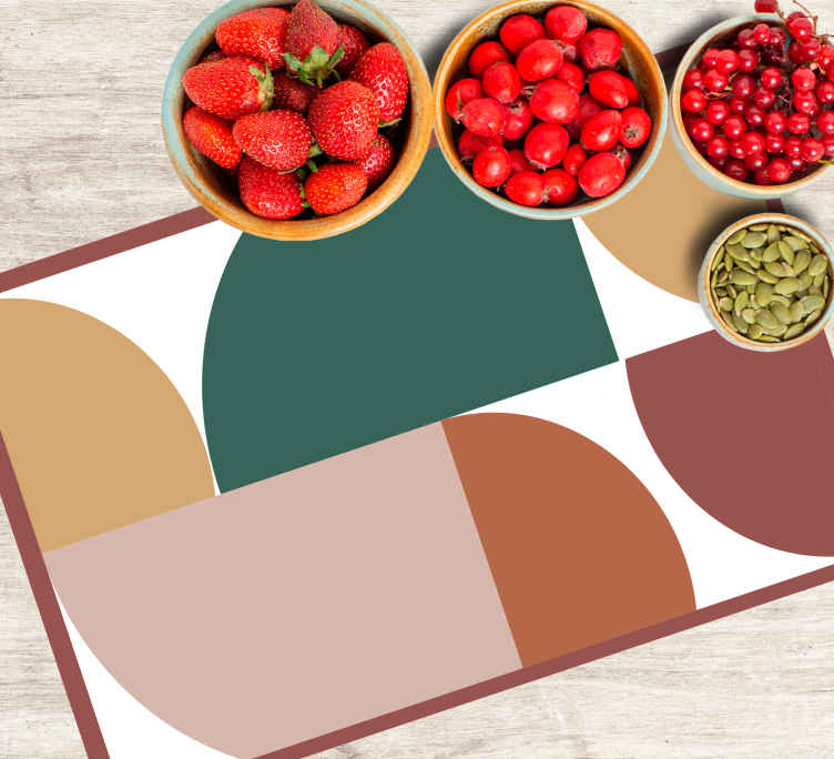 Abstract pattern geometric art original vinyl placemats TenStickers