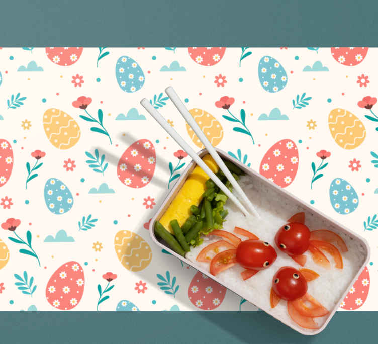 Tovaglietta colazione elegante A forma di uovo blu