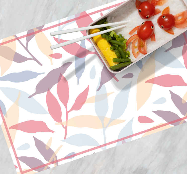 Tovaglietta americana originale Rami d'albero colorati