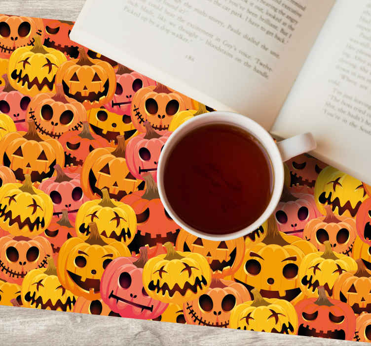 Kurpitsan taidekokoelma Halloween pöytätabletti - Tenstickers