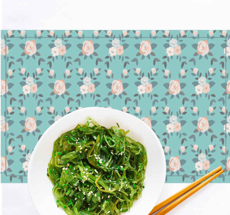 Tovaglietta personalizzata moderna Rose multicolori pastello