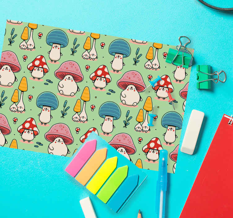 Set de table enfant personnages champignons mignons - TenStickers