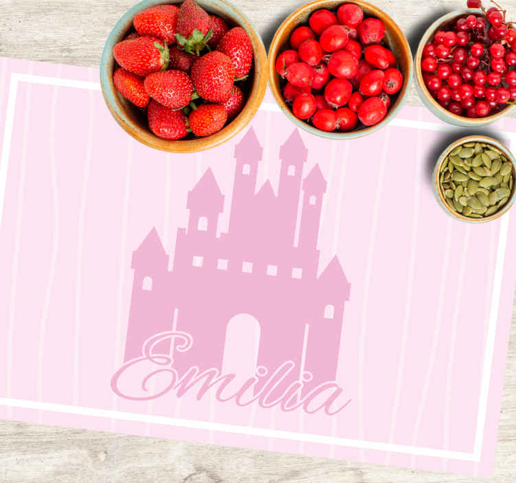 Children placemats castle themed design - TenStickers