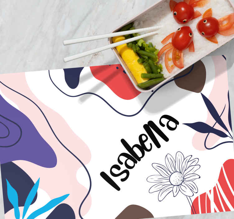 Colorful abstract design Personalised placemats TenStickers