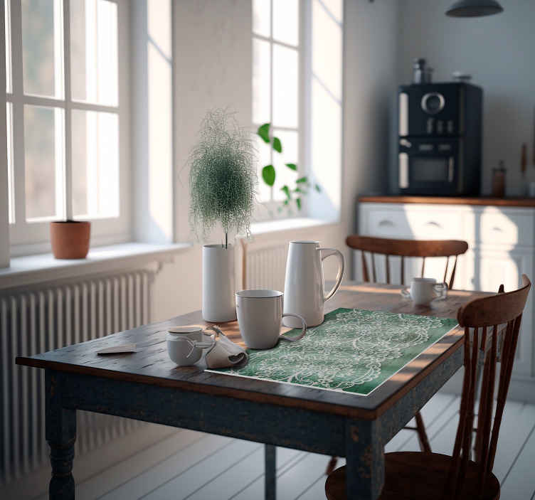Set de table design élégant dentelle belge - TenStickers