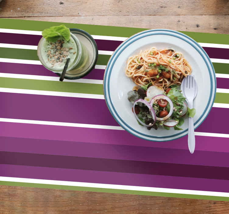 Tovaglietta americana textu palette di colori stripes - TenStickers