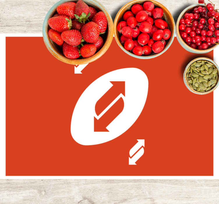 Individuais de mesa originais padrão de setas dinâmicas - TenStickers