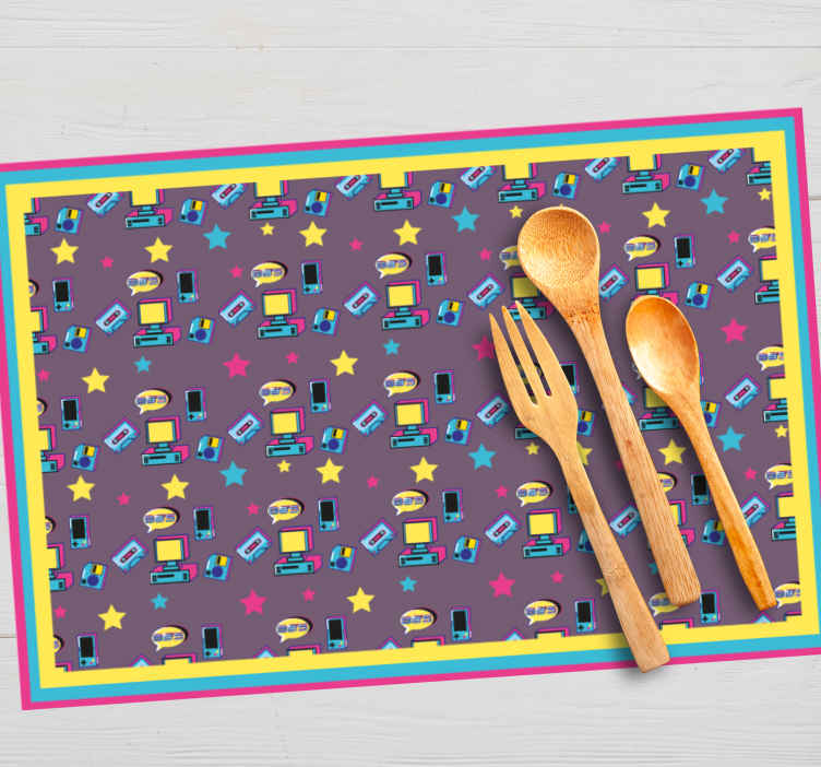 Original placemat colorful starry design - TenStickers