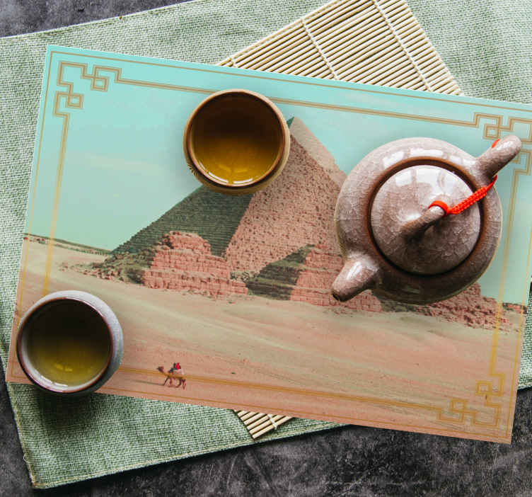 Tischsets originell Pyramiden ästhetische fotografie - TenStickers