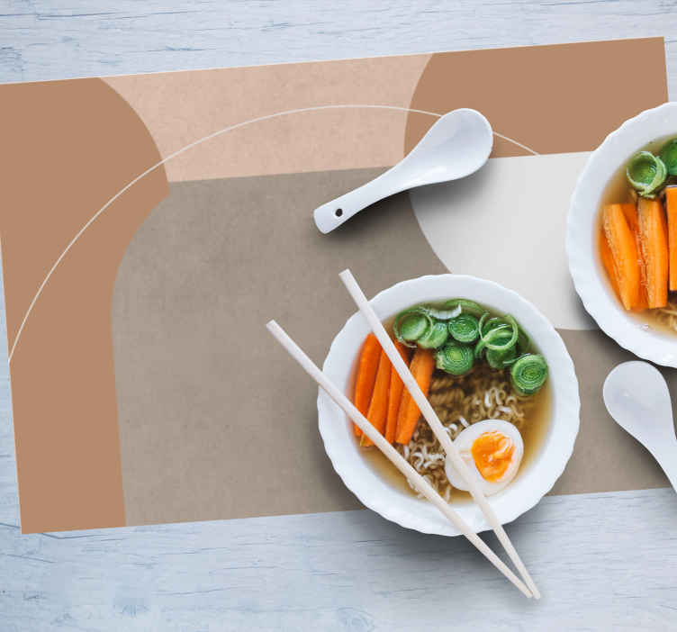 Modern placemat stylish minimalist design - TenStickers
