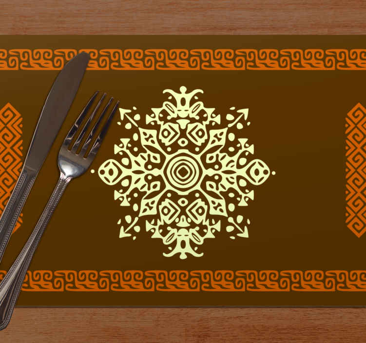 Tovaglietta americana originale Effetto astratto stile africa