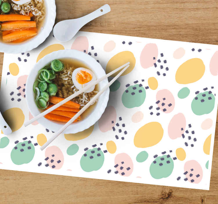 Original placemats colorful abstract design - TenStickers