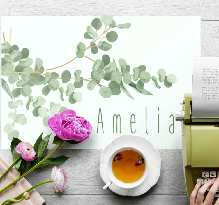 Tovaglietta americana originale Motivo foglie boho