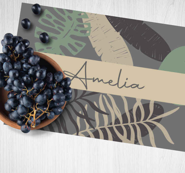 Boho Style Jungle Contemporary Placemats TenStickers   76905 