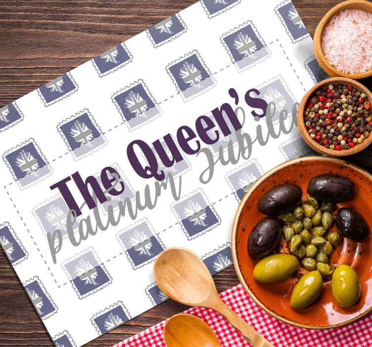 UK Stamp queens Jubilee Placemats TenStickers