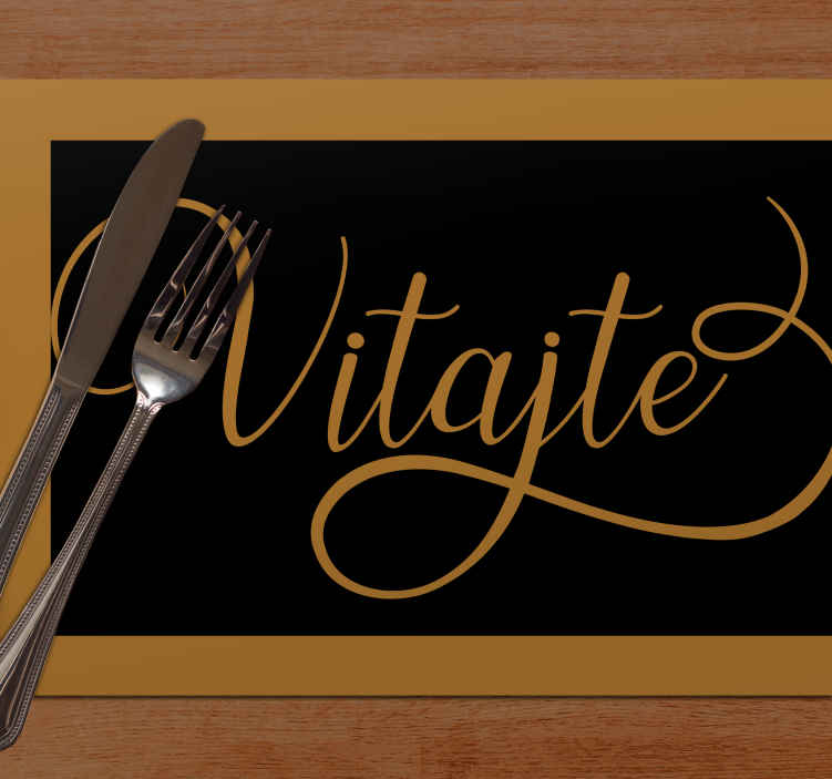 Vinylové prestieranie vitajte - Tenstickers