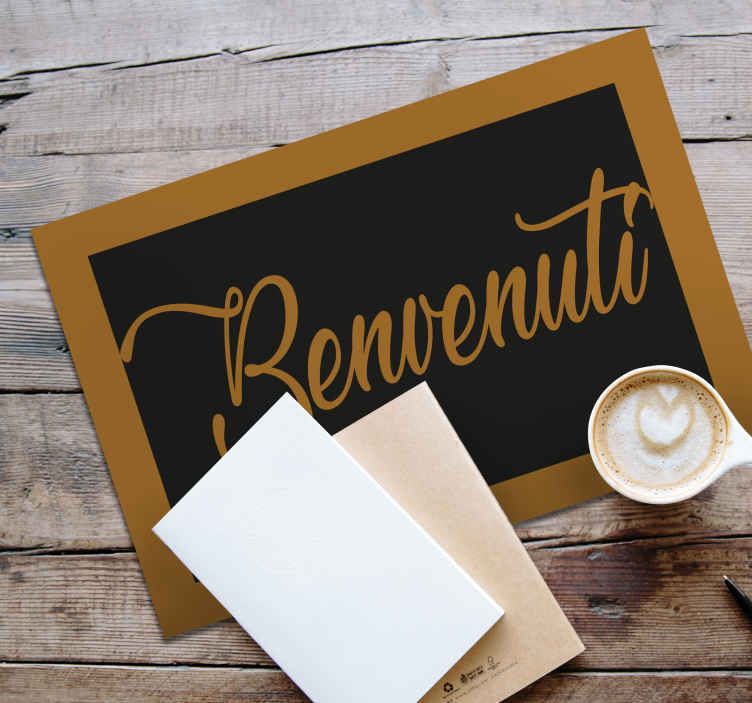 Tovaglietta personalizzata benvenuti - TenStickers
