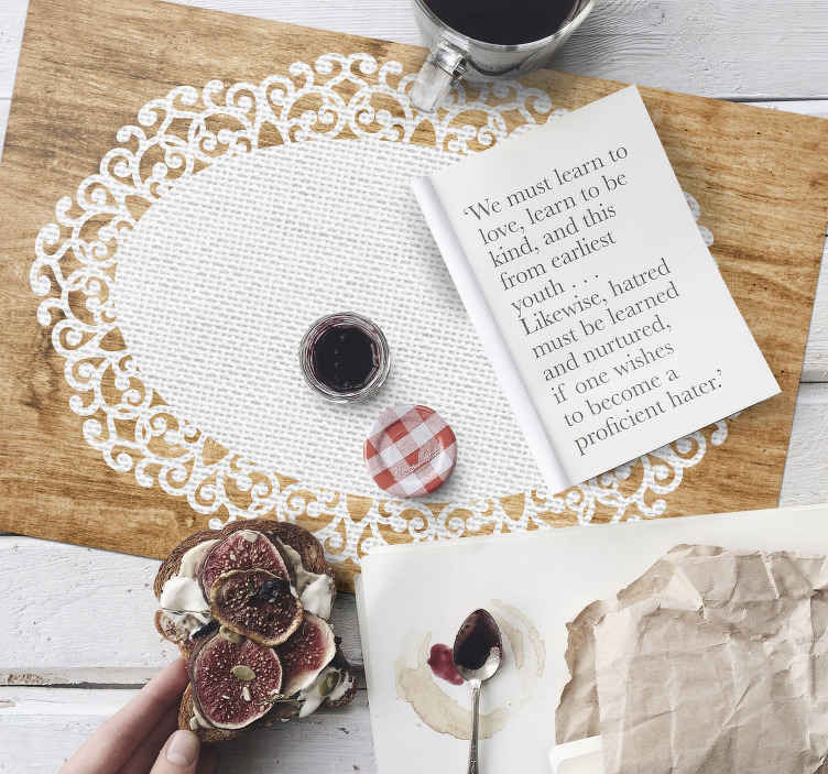Paper doily placemats original table placemats - TenStickers