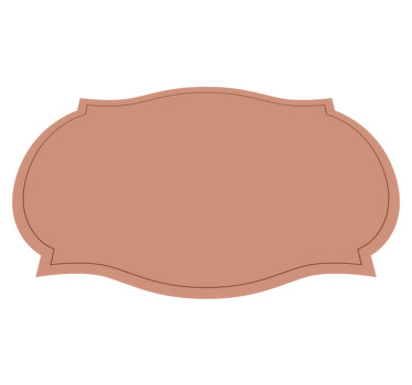 Individual de mesa forma de etiqueta - TenStickers